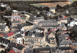 76-CRIQUETOT-L'ESNEVAL -VUE GENERALE AERIENNE L'HÔTEL DE VILLE ET L'EGLISE - Criquetot L'Esneval