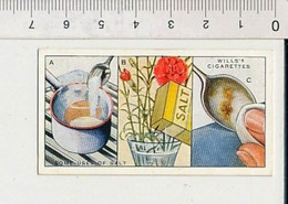 Usage Du Sel Boite De Sel Bouquet Fleurs Oeillets ? Some Uses Of Salt Eggs-spoons Household Hints Wills Cigarettes 88/11 - Wills