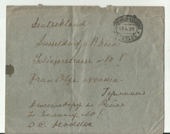 BANHPOST NACH DUSSELDORF 1924 AUS RUSSLAND? - Covers & Documents