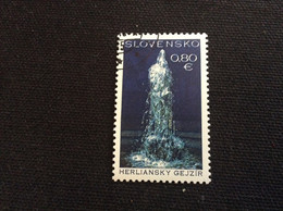 Slovaquie 2016 Oblitéré Yvert 697 Le Geyser De HERLANY - Used Stamps