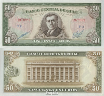 Chile Pick-Nr: 140b Bankfrisch 1964 50 Escudos - Cile