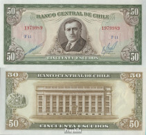 Chile Pick-Nr: 140b Bankfrisch 1964 50 Escudos - Chile