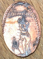 ÉTATS-UNIS USA PARAMOUTS CAROWINDS SCOUBIDOU CHIEN PIÈCE ÉCRASÉE PENNY ELONGATED COIN MEDAILLE TOURISTIQUE MEDALS TOKENS - Souvenirmunten (elongated Coins)