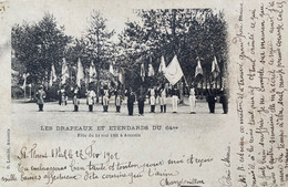 Ancenis - Les Drapeaux Et étendards Du 64ème Régiment - Fête Du 12 Mai 1901 à Ancenis - Cérémonie - Ancenis