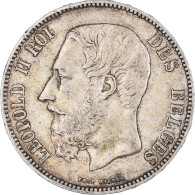 Monnaie, Belgique, Leopold II, 5 Francs, 5 Frank, 1870, Bruxelles, TTB, Argent - 5 Frank