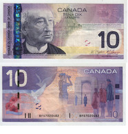 Canada; 10 Dollars; BFS7020482; Sir John Macdonald; émission De 2005, Usagé - Otros – América