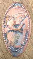 ÉTATS-UNIS USA NORTH CAROLINA AQUARIUMS SHARK PIÈCE ÉCRASÉE PENNY ELONGATED COIN MEDAILLE TOURISTIQUE MEDALS TOKENS - Souvenir-Medaille (elongated Coins)
