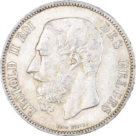 Monnaie, Belgique, Leopold II, 5 Francs, 5 Frank, 1873, TTB+, Argent, KM:24 - 5 Francs