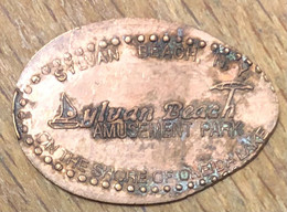 ÉTATS-UNIS USA SYLVAN NEW YORK BEACH PIÈCE ÉCRASÉE PENNY ELONGATED COIN MEDAILLE TOURISTIQUE MEDALS TOKENS - Souvenirmunten (elongated Coins)