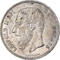 Monnaie, Belgique, Leopold II, 5 Francs, 5 Frank, 1873, TTB+, Argent, KM:24 - 5 Frank