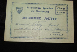 Association Sportive De Cherbourg (1948-1949) - Mitgliedskarten