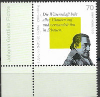 2012  Deutschland Germany  Mi. 2934**MNH EUL   250. Geburtstag Von Johann Gottlieb Fichte - Unused Stamps