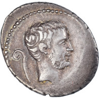 Monnaie, Marc Antoine, Denier, 42 BC, Atelier Itinérant, Très Rare, TTB+ - République (-280 à -27)