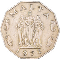 Monnaie, Malte, 50 Cents, 1972, British Royal Mint, TTB, Cupro-nickel, KM:12 - Malta