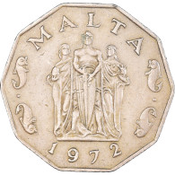 Monnaie, Malte, 50 Cents, 1972, British Royal Mint, TTB, Cupro-nickel, KM:12 - Malte