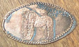 ÉTATS-UNIS USA RIVERBANKS ZOO GORILLE PIÈCE ÉCRASÉE PENNY ELONGATED COIN MEDAILLE TOURISTIQUE MEDALS TOKENS - Souvenir-Medaille (elongated Coins)