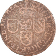Monnaie, Pays-Bas Espagnols, Flandre, Charles II, Liard, 12 Mites, 1693, Bruges - Países Bajos Españoles