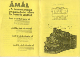 Magazine Järnvägssällskapet 1986 Jubileumsprogram AMAL-ARJÄNG 1976-1986r - En Suédois - Sin Clasificación