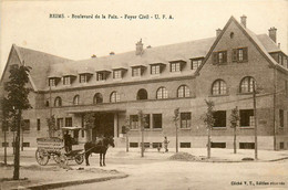 Reims * Foyer Civil , Boulrvard De La Paix * Attemage Livraison De La Laiterie Ardennaise REVE & Cie - Reims