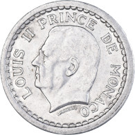 Monnaie, Monaco, Louis II, Franc, 1943, Paris, TTB+, Aluminium, Gadoury:MC131 - 1922-1949 Louis II