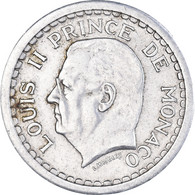 Monnaie, Monaco, Louis II, 2 Francs, 1943, Paris, TTB, Bronze-Aluminium - 1922-1949 Louis II