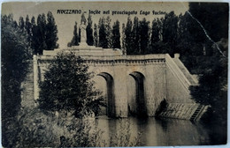 Av 4 Cartolina Avezzano Incile Nel Prosciugato Lago Fucino FP VG 1912 - Avezzano