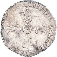 Monnaie, France, Henri IV, 1/4 Ecu, Angers, TTB, Argent, Duplessy:1224 - 1589-1610 Henri IV Le Vert-Galant