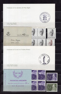 Sweden Mi 536-537 + 540-541 Princ Eugen + Fredrika Bremer   Set   + Booklet 1965 MNH - Sonstige & Ohne Zuordnung