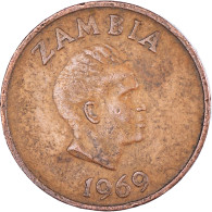 Monnaie, Zambie, Ngwee, 1969, British Royal Mint, TTB, Bronze, KM:9 - Sambia