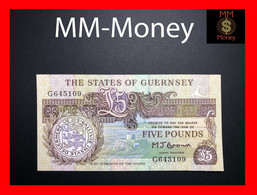 GUERNSEY  5 £   1991  P. 53  "sig. M.J. Brown"    *scarce*    UNC - Guernsey