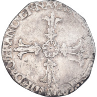 Monnaie, France, Henri IV, 1/4 Ecu, Bordeaux, TB+, Argent, Duplessy:1224 - 1589-1610 Hendrik IV