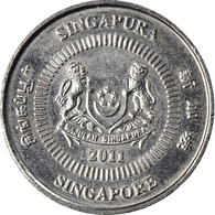 Monnaie, Singapour, 10 Cents, 2011 - Singapour