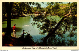 Georgia Atlanta Piedmont Park Fishing Scene - Atlanta