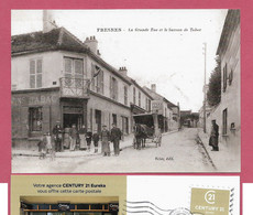 94 - Fresnes La Grande Rue Et Le Bureau De Tabac: PUBLICIDER!_TTB-CPSM_Publicite Pub_cpc - Etampes