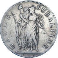 Italie Gaule Subalpine 5 Francs An 10 / 1802 Turin - Napoleonische