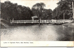 Iowa Des Moines Lake In Ingersoll Park 1909 - Des Moines