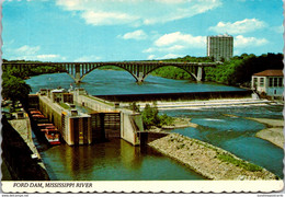 Minnesota Minneapolis St Paul U S Government Dam & Locks And Ford Birdge - Minneapolis