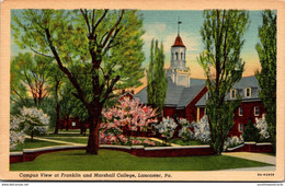 Pennsylvania Lancaster Campus View At Franklin And Marshall College Curteich - Lancaster