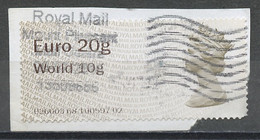Grande Bretagne - Great Britain - Großbritannien Distributeur 2009 Y&T N°D(1) - Michel N°ATM(?) (o) - Elisabeth II - Post & Go (automaten)