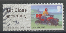 Grande Bretagne - Great Britain - Großbritannien Distributeur 2018 Y&T N°D(2) - Michel N°ATM(?) (o) - Quad Bike - Post & Go Stamps