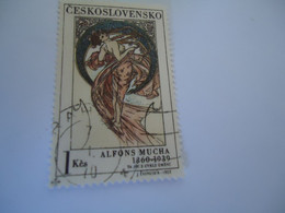 CZECHOSLOVAKIA USED STAMPS PAINTING PAINTINGS - ...-1918 Vorphilatelie