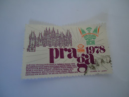 CZECHOSLOVAKIA USED STAMPS PRAGA 1978 NO  VALUE - ...-1918 Préphilatélie