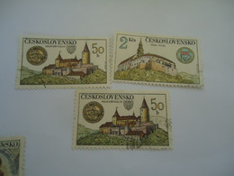 CZECHOSLOVAKIA USED STAMPS BUILDING - ...-1918 Voorfilatelie