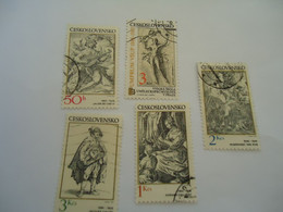 CZECHOSLOVAKIA USED STAMPS PAINTING PAINTINGS - ...-1918 Préphilatélie