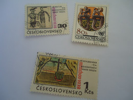 CZECHOSLOVAKIA USED  STAMPS  CULTURE ARTS - ...-1918 Prephilately