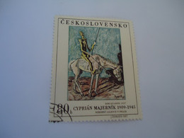 CZECHOSLOVAKIA USED STAMPS PAINTING PAINTINGS - ...-1918 Préphilatélie