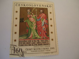 CZECHOSLOVAKIA USED STAMPS PAINTING PAINTINGS - ...-1918 Préphilatélie