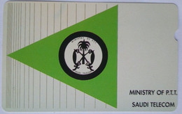 Saudi Telecom Ministry Of P.T.T. "A" A Value Logo In Green Triangle " - Arabia Saudita