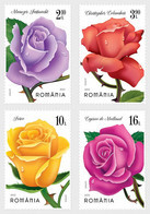 Romania 2022 / Roses / Set 4 Stamps - Unused Stamps