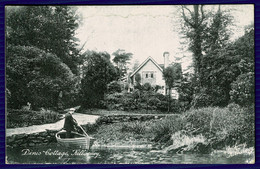 Ref 1557 -  Early Postcard - Man In Rowing Boat - Dinis Cottage Killarney - Kerry Ireland - Kerry